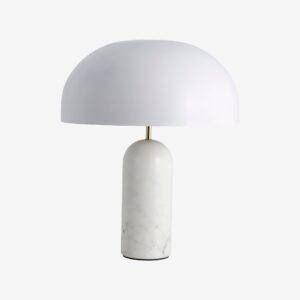 Nordal - ATLAS bordlampe med hvid marmor - Ø40 Ã H49 cm